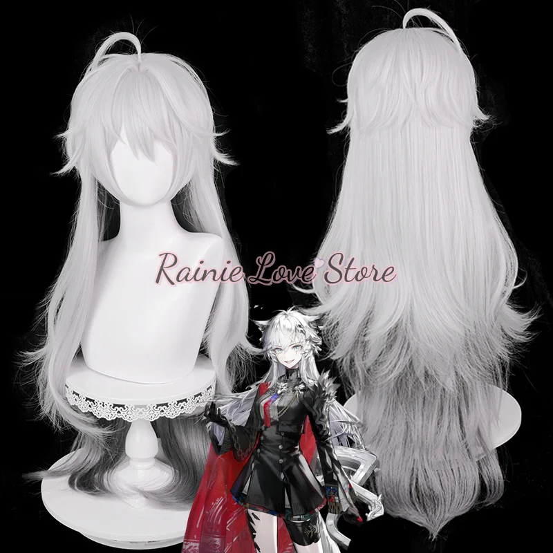 Игра Arknights Lappland The Decadenza парик для косплея волосы белый с длинными волосами