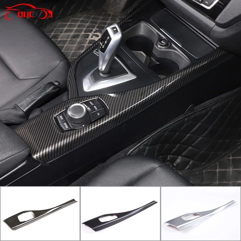

For Bmw 1 2 Series F20 F21 F22 F23 116i 118i 2012 -2019 Abs Carbon Fiber Multimedia Button Panel Cover Sticker Car Accessories