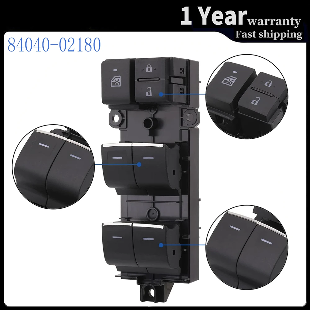 

Электрический выключатель стеклоподъемника, кнопка управления стеклом 84040-02180 8404002180 для 2019-2021 Toyota RAV4 XA50 Toyota CHR