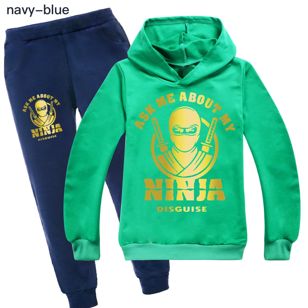 Детская одежда NINJA KIDZ толстовки свитер хлопковый свитшот костюм с мультяшным