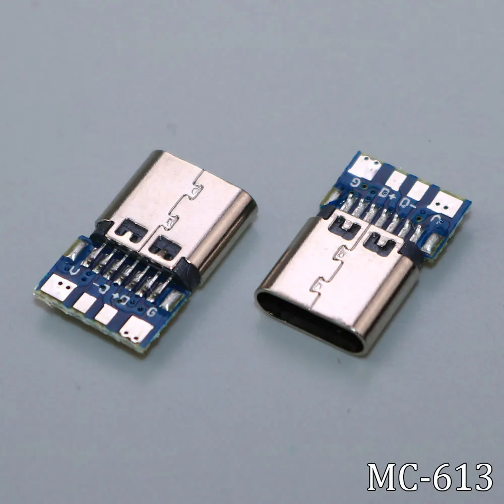 1 шт. USB 3.1 Тип C разъем 24 контакта штекер/гнездо адаптер розетка для припоя провода