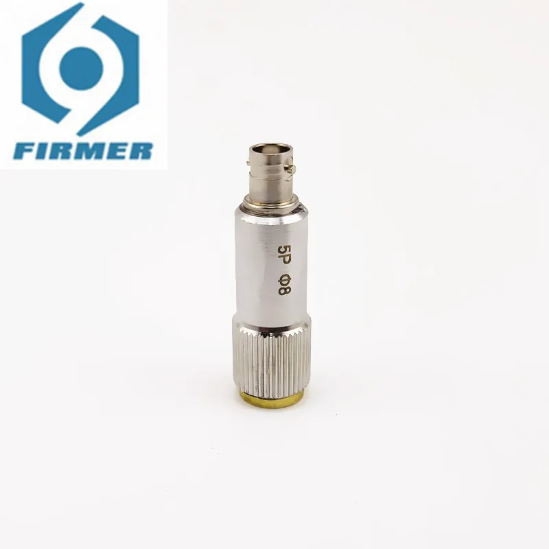 

Ультразвуковой прямой зонд 5P8, миниатюрный диаметр, металлоискатель, однокристальный зонд UT, неразрушительное тестирование продольной волны