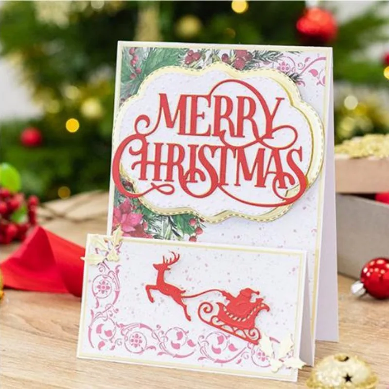 

Metal Cutting Dies 2023 New Hot Sale Christmas Stencils For DIY Scrapbooking Decorative Embossing Handcraft Die Cutting Template