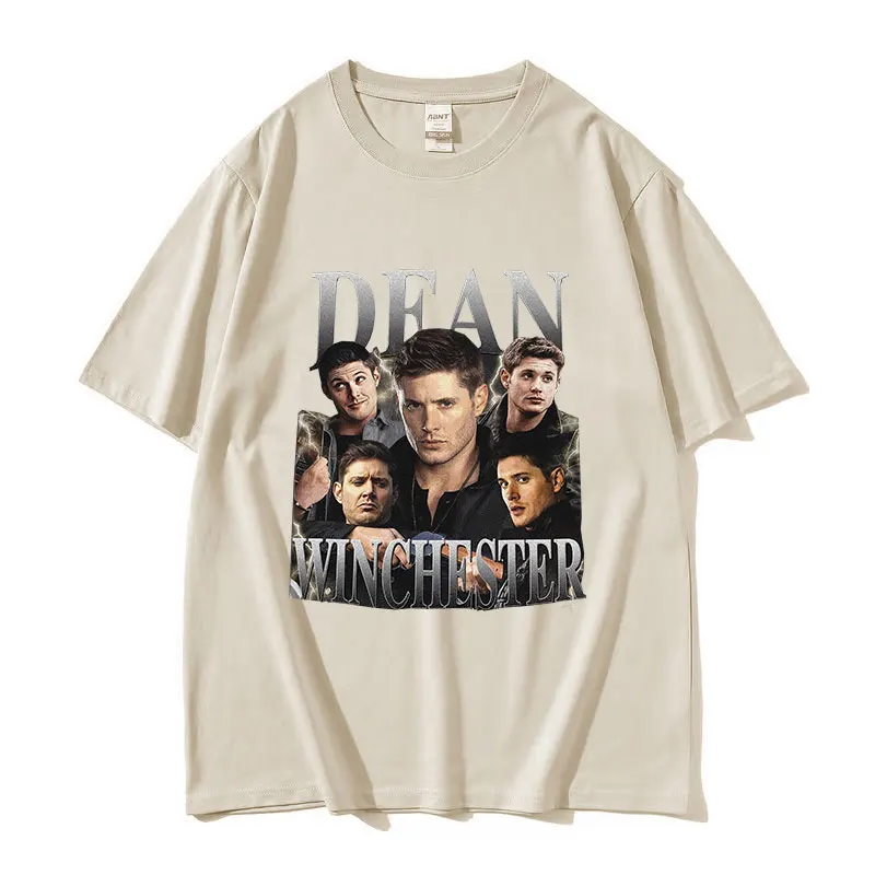 Футболка с графическим принтом Дина винчестера модная Ретро футболка унисекс
