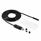 1 шт. usb микроскоп 2 м 7 мм 6 светодиодный Водонепроницаемый эндоскоп бороскоп Гибкая смотровая видео Камера