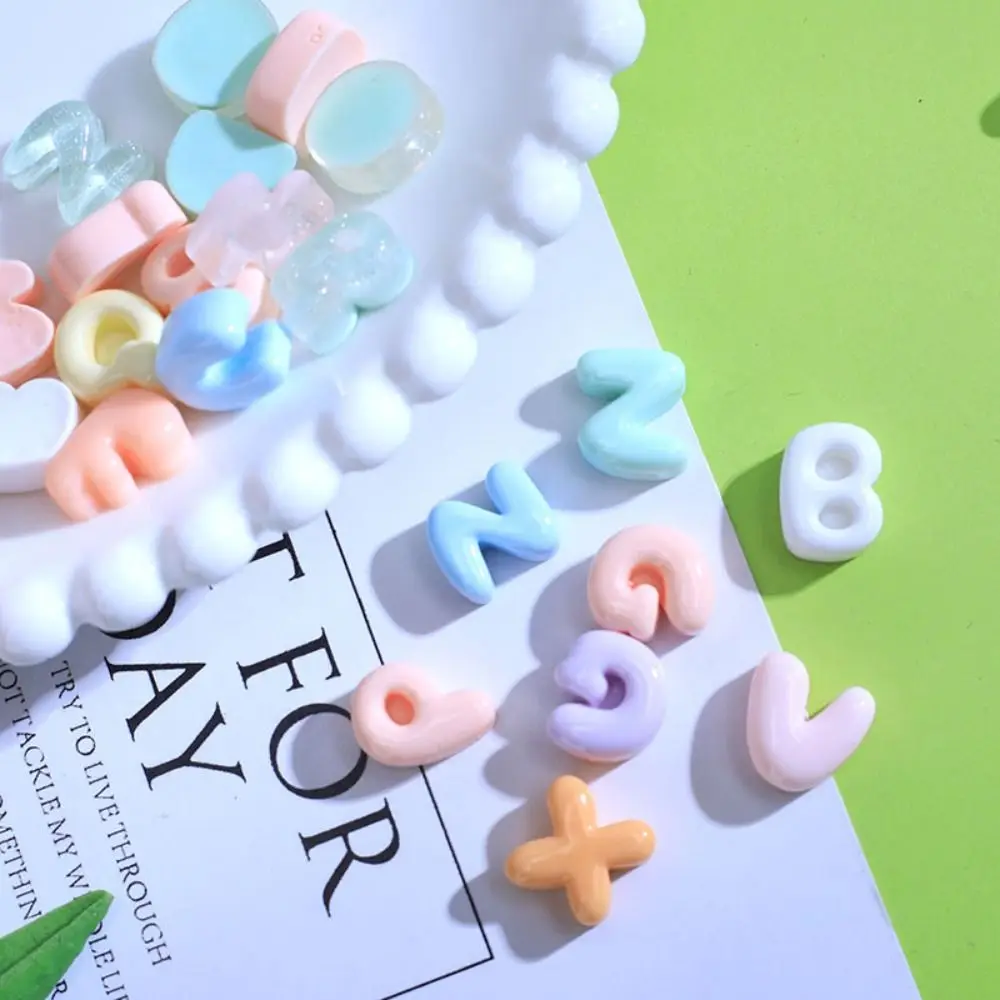Подвеска-слайм из смолы с английской буквой 20 шт.