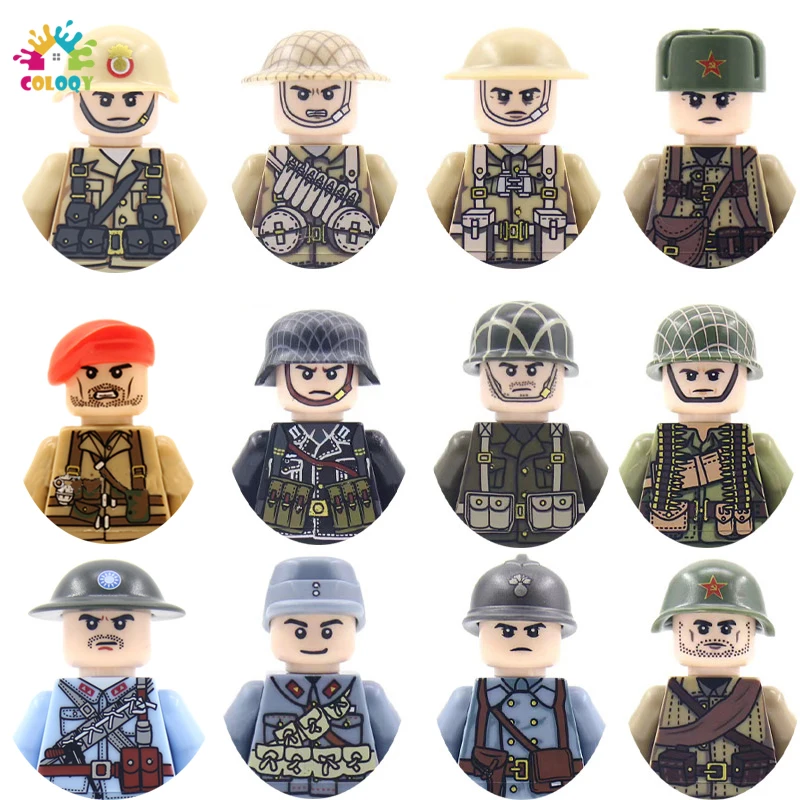 

Kids Toys WW2 Army Building Blocks Military Soldiers Mini Action Figures Bricks Toys For Kids Christmas Gifts My Order