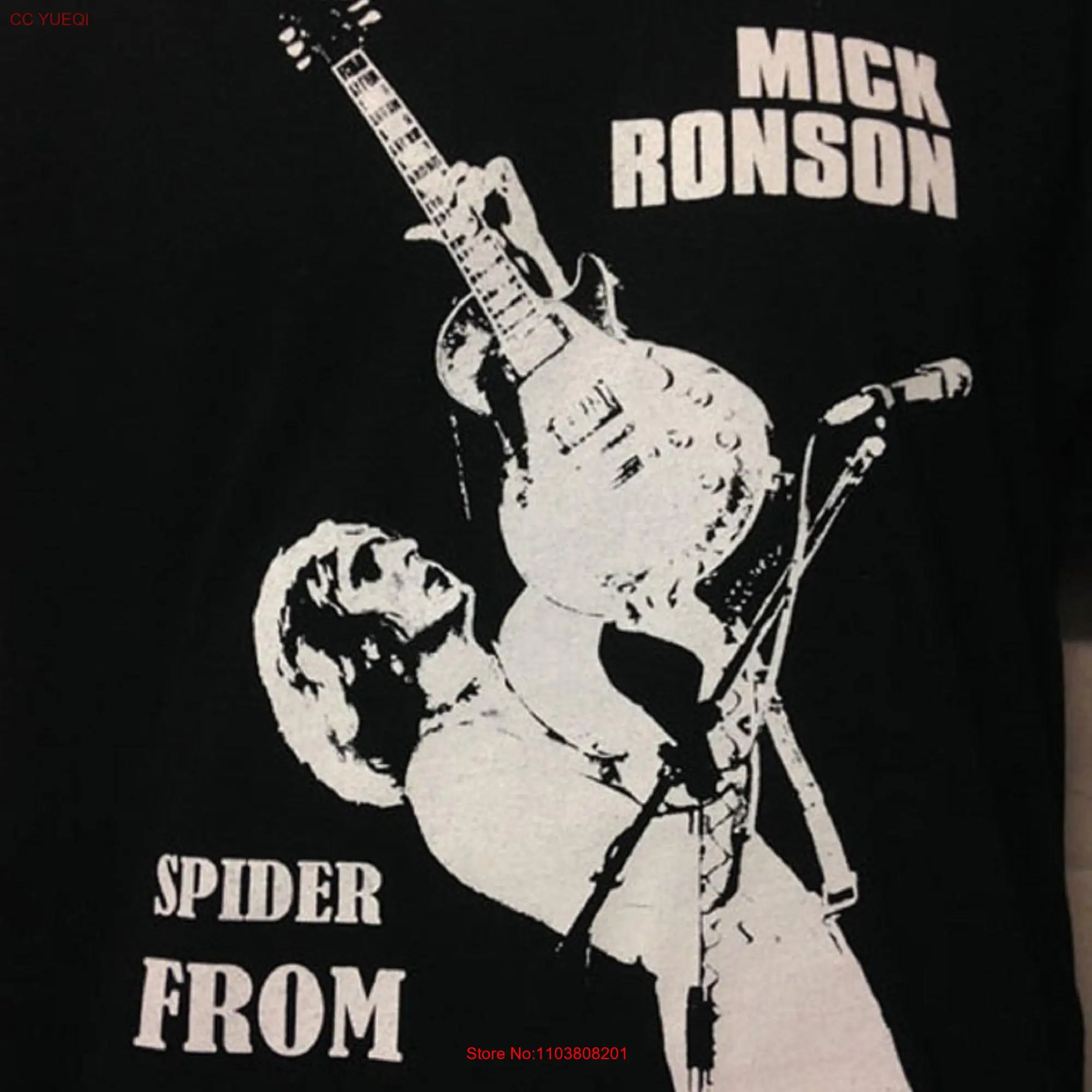 Футболка с длинным или коротким рукавом для музыкальной группы Mick Ronson spider from Mars