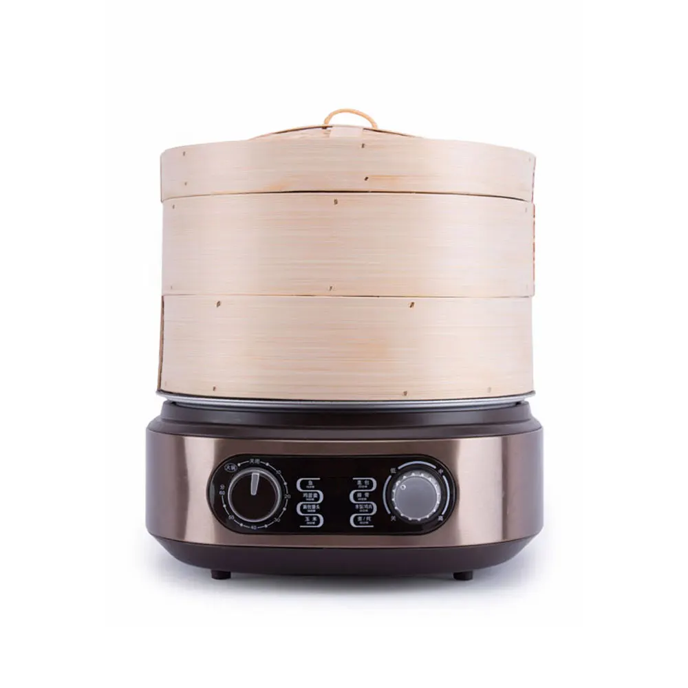 Multifunctional Intelligent Electric Steamer 32cm Large-Capacity Household Anti-Dry Multi-Layer Bamboo Steamer Special DZL-0002