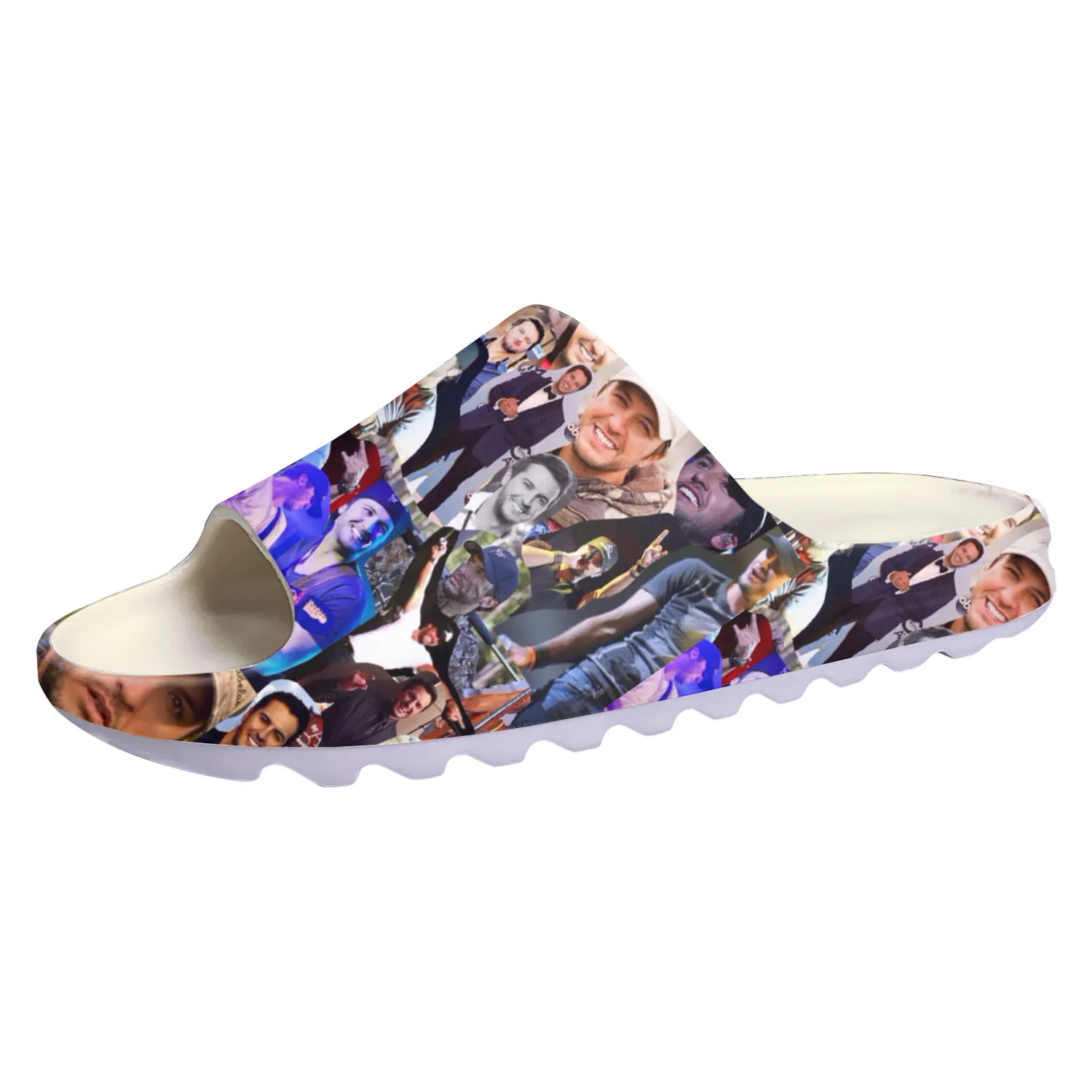 

Luke Bryan Hot Singer Soft Sole Sllipers Home Clogs Step on Water Shoes Mens Womens Teenager Bathroom Customize on Shit Sandals