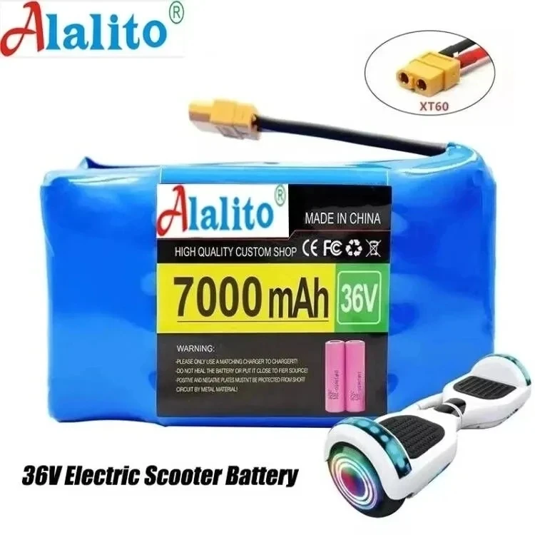 Аккумуляторная батарея для электроскутера, 36 В, 7000 мАч, 10s2P, 70 Ач