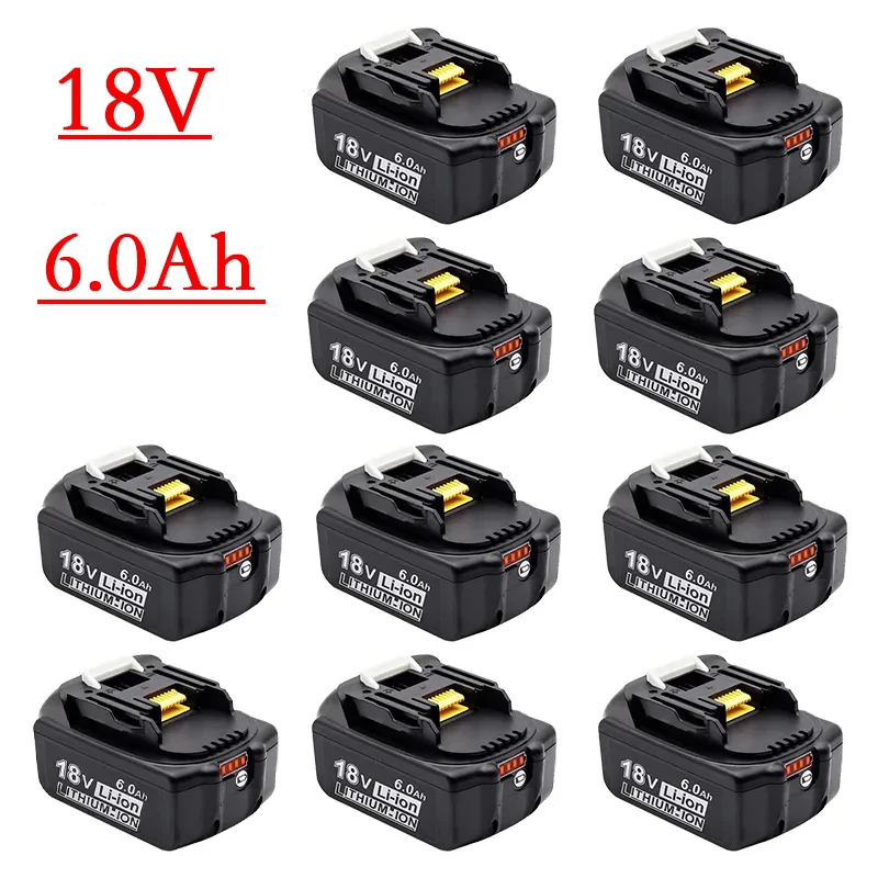 

Makita 18V 6Ah Batterie BL1850 BL1860 BL1860 1840 LXT Lithium‑Ion Pour Outils Électriques BL1840B BL1830 194205-3 LXT-400