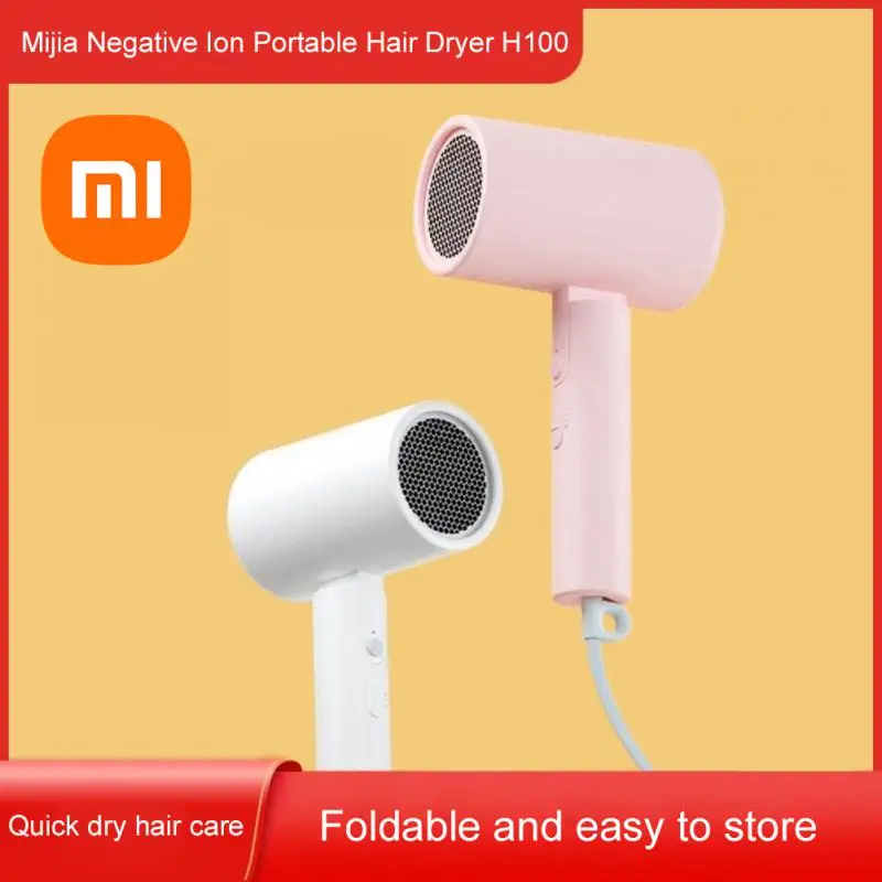 

Original XIAOMI MIJIA Portable Anion Hair Dryer Nanoe Water ion hair care Professinal Quick Dry 1600W Travel Foldable Hairdryer