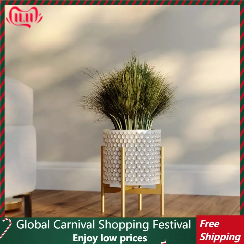 

Женский цветочный горшок среднего века с 4 ножками, металлическая основа, горшок для сада, большой цветочный горшок, для растений, для дома