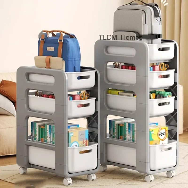 Ящик для книг кухонная тележка бытовая хранения узкая на колесиках красоты Carrito