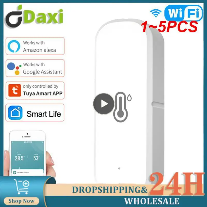 

Датчик влажности и температуры Zigbee 3,0 Wi-Fi, 1-5 шт.