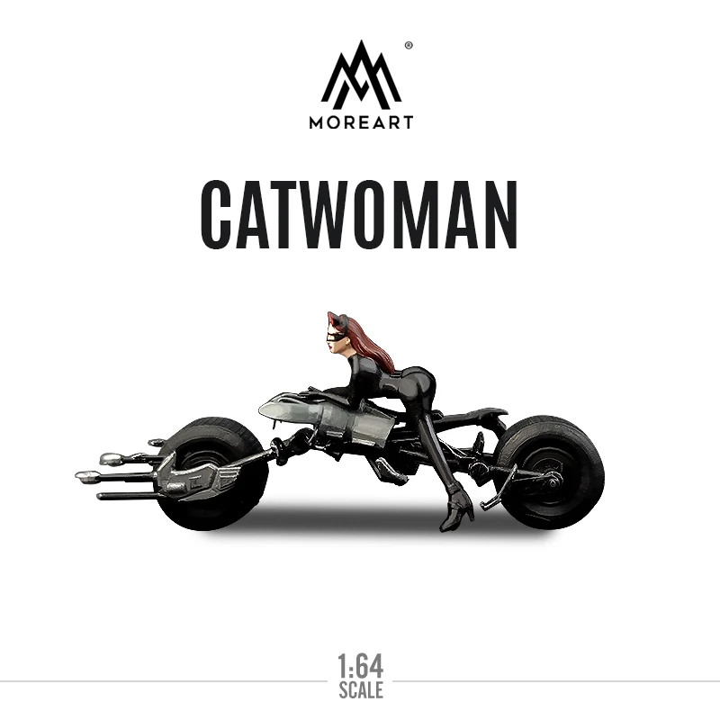 

TimeMicro TM 1:64 MoreArt Batman The Dark Knight Catwoman Motorcycle Resin Figure