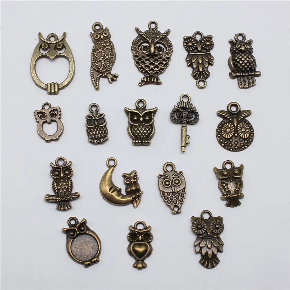 

20 шт., подвеска в виде животного в виде совы