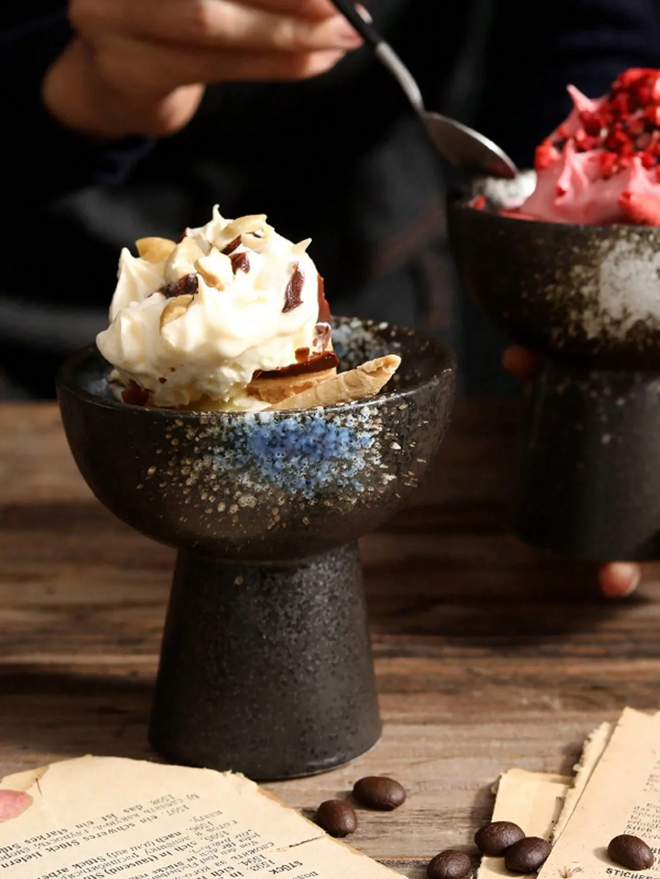 150 Мл Креативная Керамическая Миска Для Десерта Винтажная Чашка Мороженого В