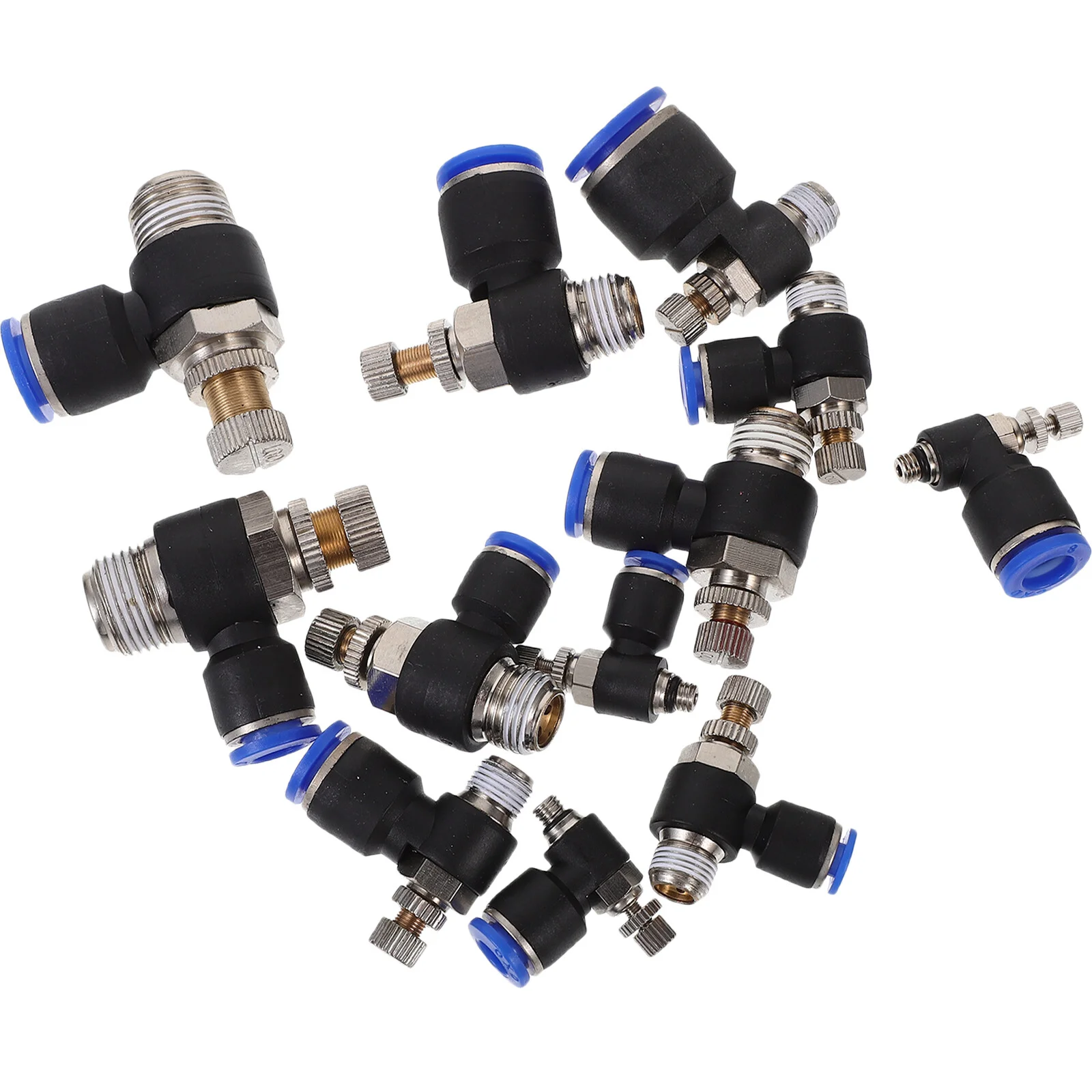 

12 Pcs Plastic Fittings Connector Air Hose Hoses Pipe Line Compressor Accessories Mender Crimp Coupler