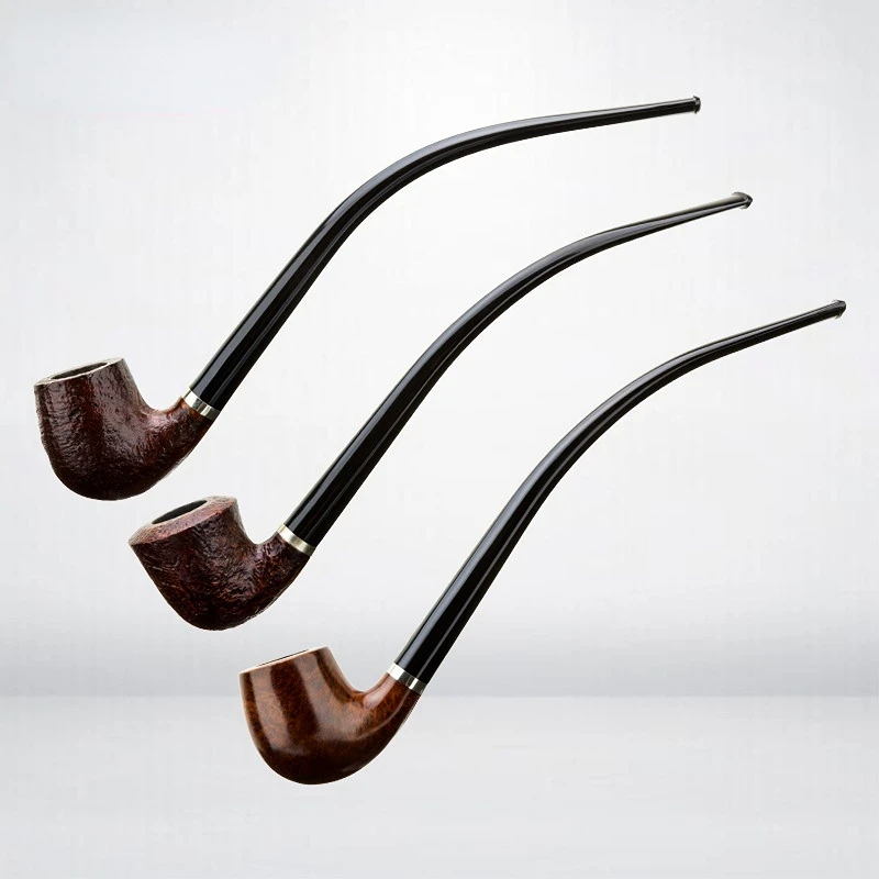 Pipe, Heather Reading Pipe, 3mm Flue, Curved Pipe, Smooth Surface/Sandblasted Pipe, Handmade Pipe, Gift For Father