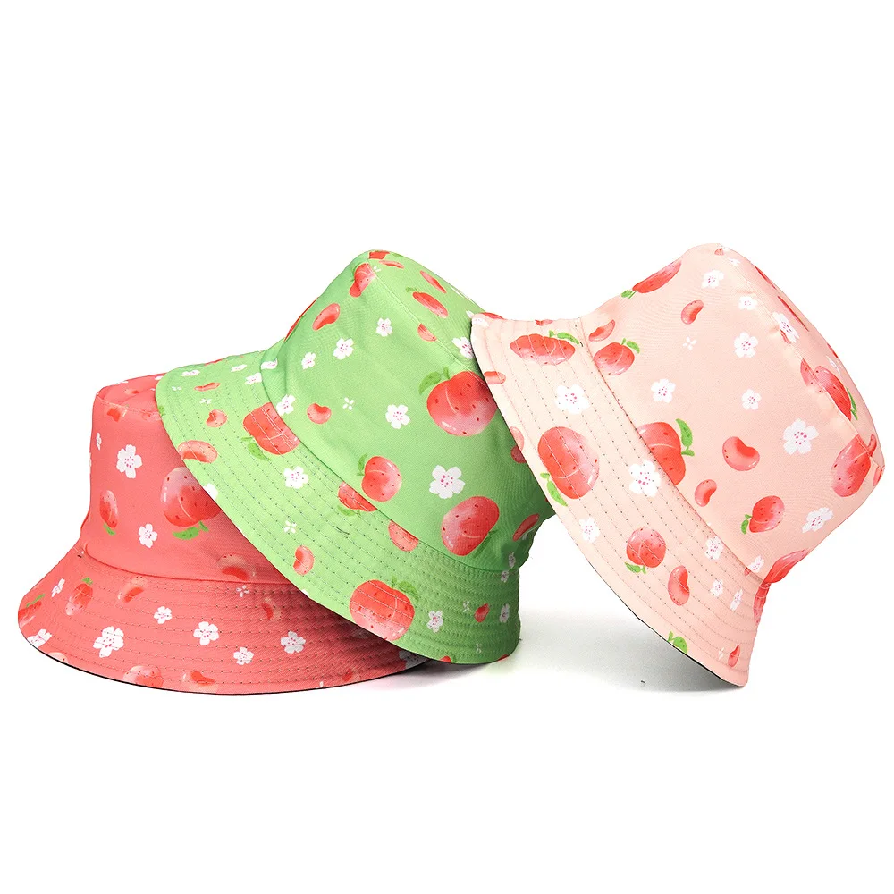 

Summer Floral Print Harajuku Bucket Hat Women Men Fishing Fisherman Hat Outdoor Panama Hip Hop Cap Bob Femme Gorras 2022