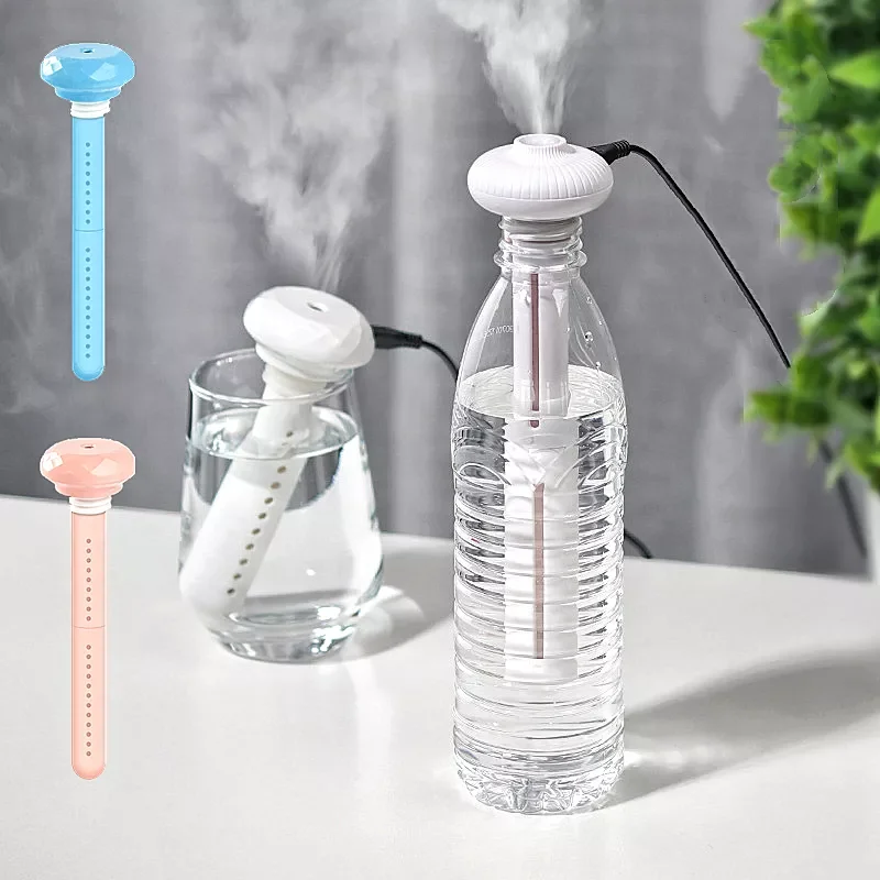 

USB Air Humidifier Diamond Donut Bottle Essential Oil Aroma Diffuser Mist Maker Ultrasonic Home Office Humidification Detachable