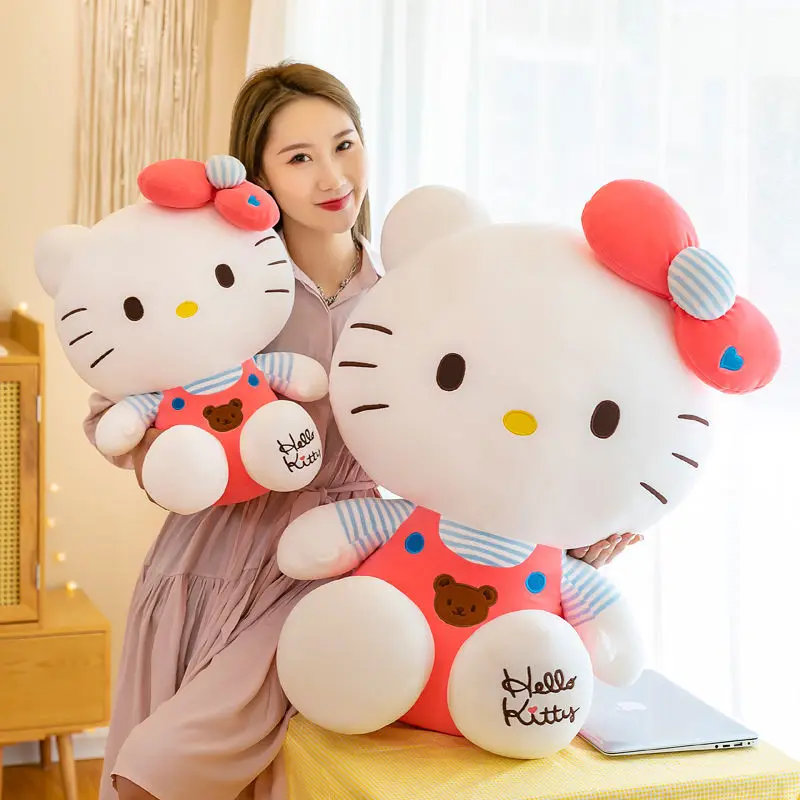 

Плюшевая игрушка Hello Kitty, милая кукла, подушка для сна, подарок для девочки, кукла в виде конуса, мягкая подушка для рук, плюшевая подушка, поду...