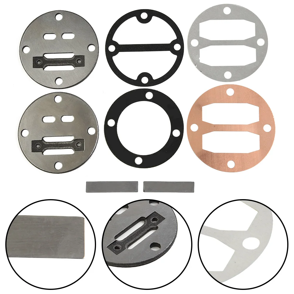 

Set Valve Plate Gasket Head Kits Metal Oil Free Piston Pump Replacement Suitable 42mm Accessories Air Compressor