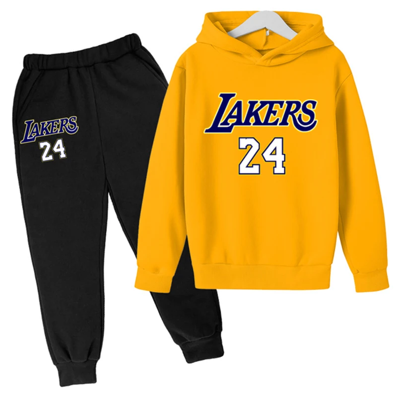 

2022Basketball Autumn Clothes Children Boys Girls Sports Letters Hoodies Pants 2Pcs/Sets Toddler Active Clothes Baby Kids Tracks