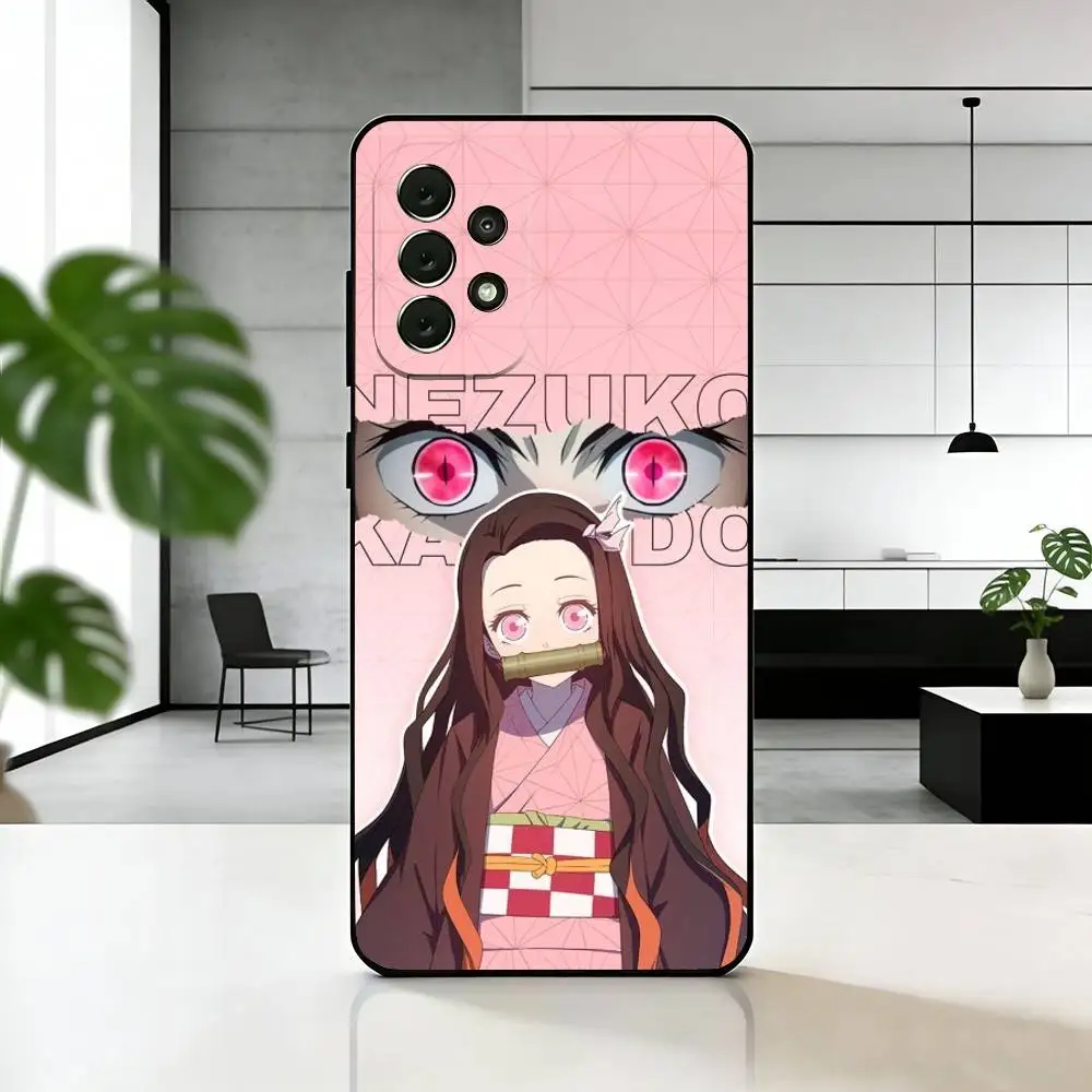 Чехол для телефона D-Demon S-Slayer N-Nezuko для Samsung S25, S24, S21, S22, S23, S30, Ultra, S20, Plus, Fe, мягкий силиконовый черный чехол (art.: 3920da37011cc) - 3920da37011cc