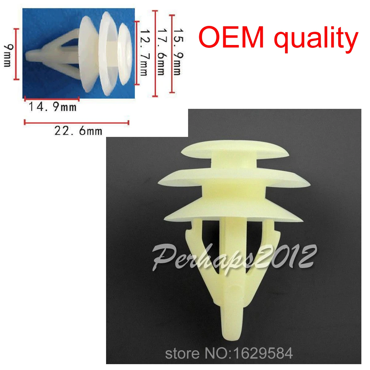 

100x OEM Door Trim Panel Retainer Back Cover Fastener For Honda Acura 1990+ 91566-SP0-003 91566SP0003