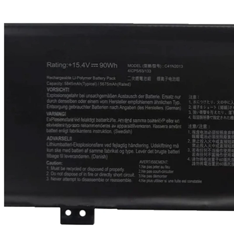 Фото Аккумулятор для игрового ноутбука C41N2013 5845 мАч 15.4В высокого качества, совместимый с ASUS ROG Zephyrus M16 G533QM G533QR G733ZM №3
