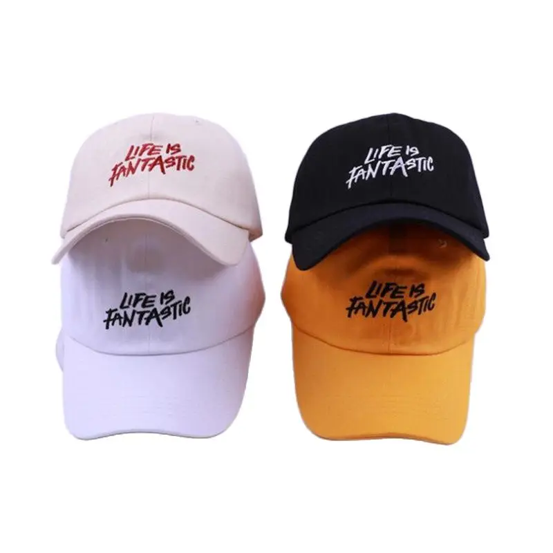 

2021 Cotton life is fantastic letter embroidery Baseball Cap Adjustable Snapback Cap hat for men and women 303