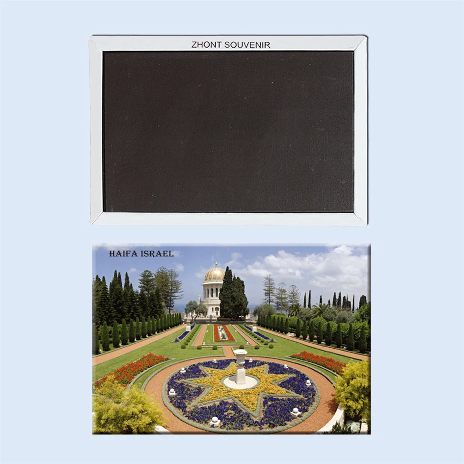 

Rectangle Magnets,Haifa-Gardens-Israel Tourist Refrigerator Magnets 21466