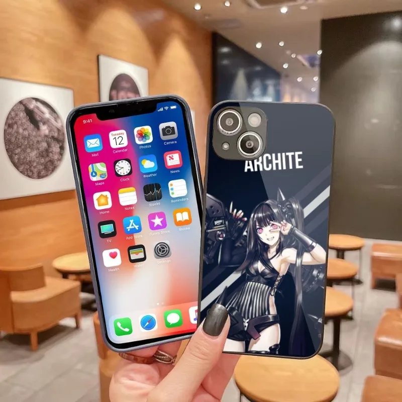 

Aesthetic Girl Frontline Phone Case for iPhone 14 13 12 11 Pro Max X XR XS 8 7 Plus Liquid Glass Phone Cover Funda