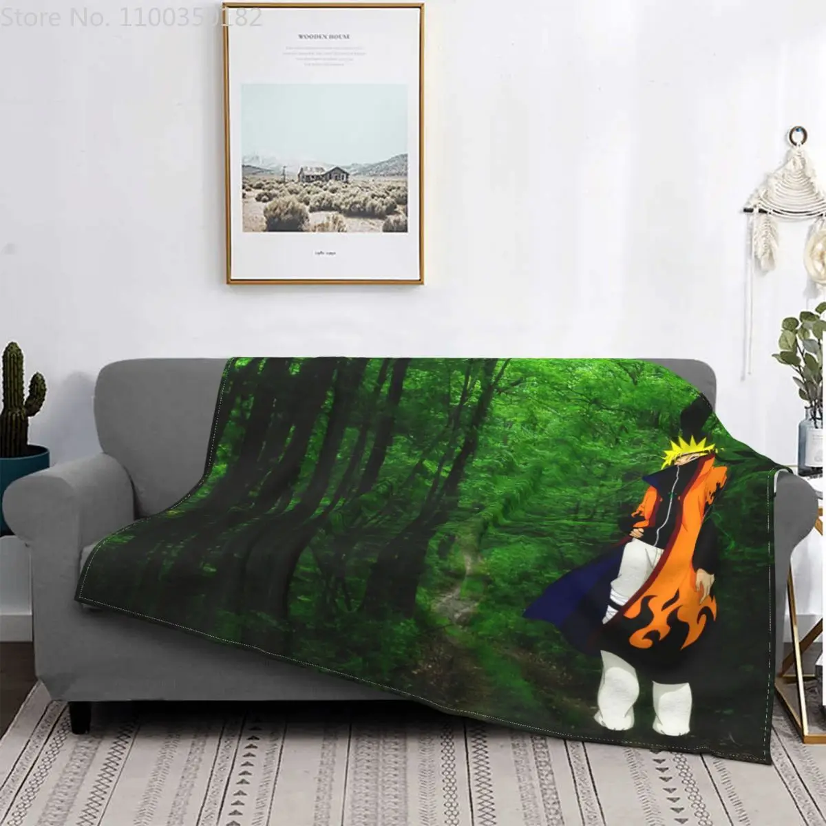 

Japanese anime Uzumaki Narutos flannel blanket Digital Print Home Decoration Bedroom Office Sofa Nap Blanket