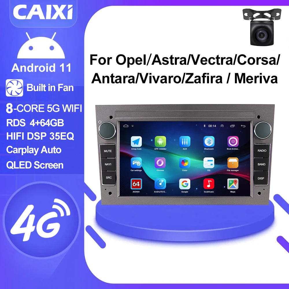 Мультимедийная магнитола CAIXI мультимедийная стерео-система на Android 11 с GPS для Opel