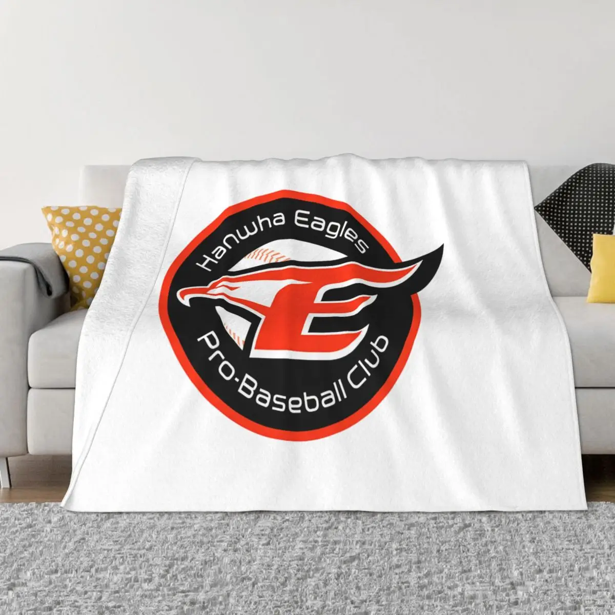 Спортивное одеяло Hanwha Eagles для любителей бейсбола бархатное украшение