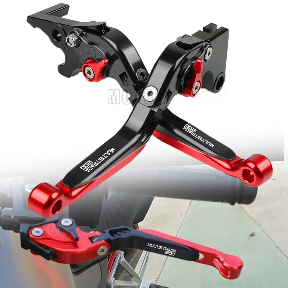 

MULTISTRADA1200/S/GT 2010 2011 2012-2016 For DUCATI Motorcycle Aluminum Accessories Adjustable brakes Extendable Clutch Levers