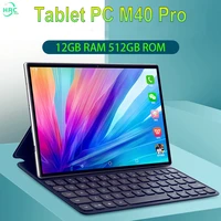 tablet 12gb ram 512gb rom m40 pro 10 1 inch tablets 1920x1200 deca core android 10 tablet android 5g network dual sim tablete pc