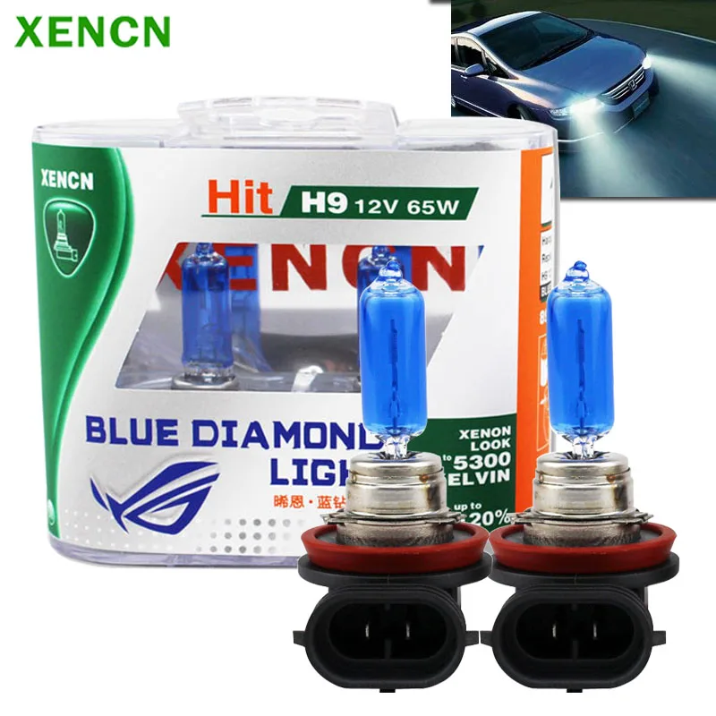

OSRAM H9 8961BDL Halogen Blue Diamond Light 12V 65W Car Original Headlight 5300K White Light +20% Brighter Genuine Lamps, Pair