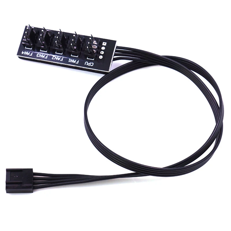40 см от 1 до 5 4-контактный вентилятор Molex TX4 PWM, разветвитель ЦП, компьютерный охладитель, Удлинительный кабель питания, контроллер адаптера