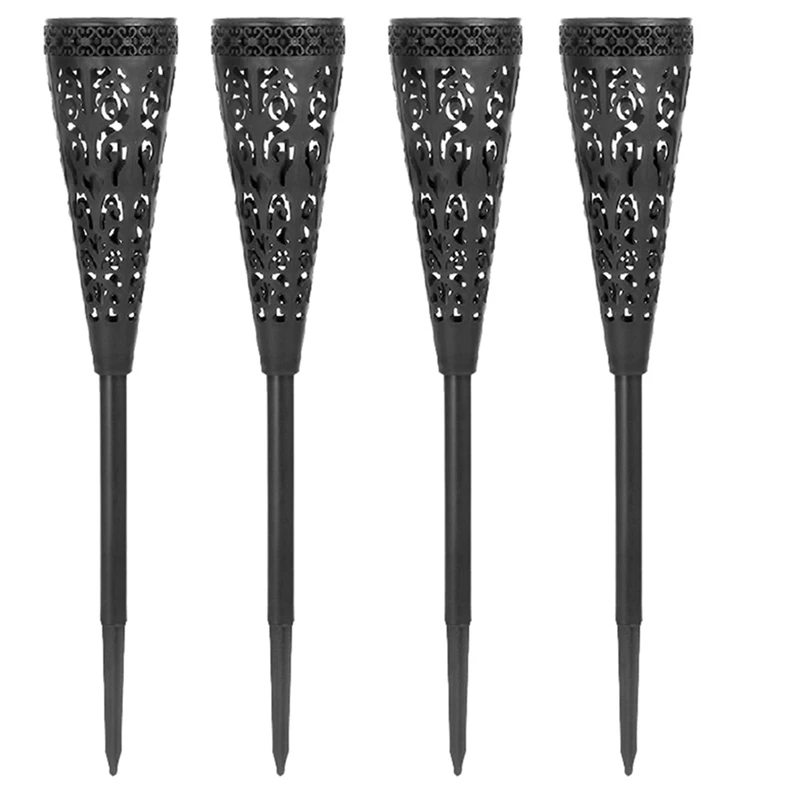 

4 Pack Solar Lights For Outdoor Garden Path Patio Solar Garden Lights With Warm LED IP65 Weatherproof Solar Lights Easy To Use