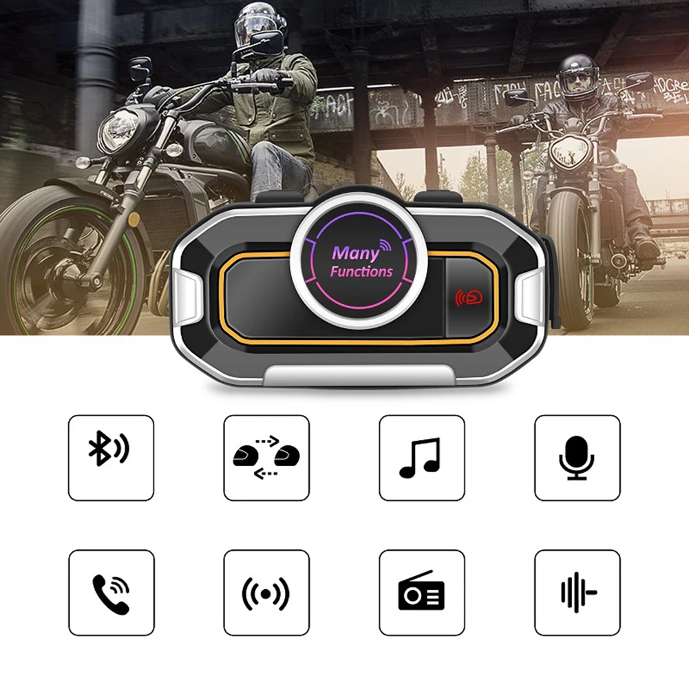 

V9 Motorcycle ​Headphone Bluetooth 5.0 Headset Helmet Headset Motorcycle Multifunctional For Phone High Quality