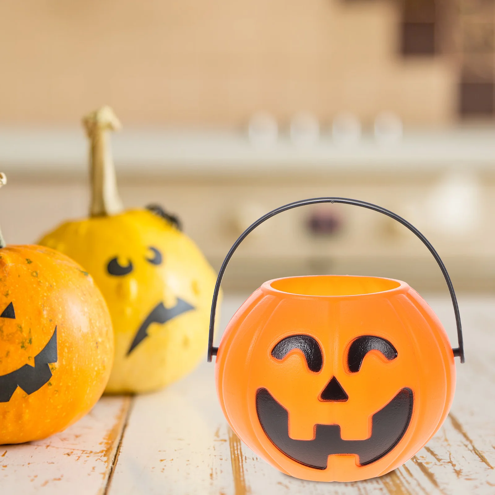 

Pumpkin Bucket Candytrick Treat Or Pail Holder Buckets Partymini Bags Favor Basket Portablekettlepotsgirls Container Bag Treats