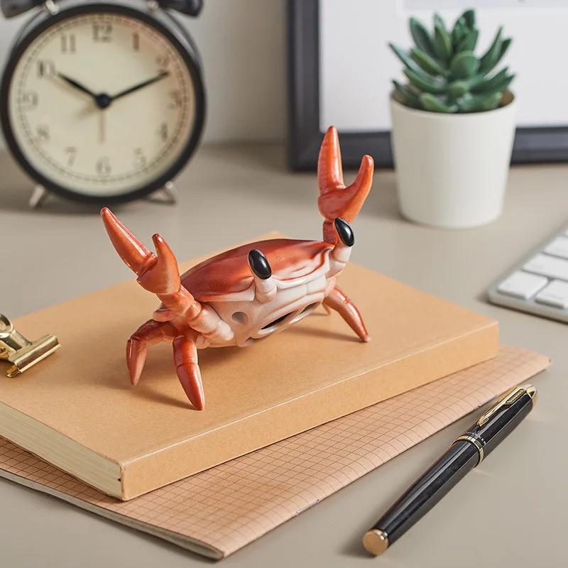 

Crab Subwoofer Bluetooth Audio Ornament Mobile Phone Bracket Wireless Speaker Creative Personality Gift High Volume