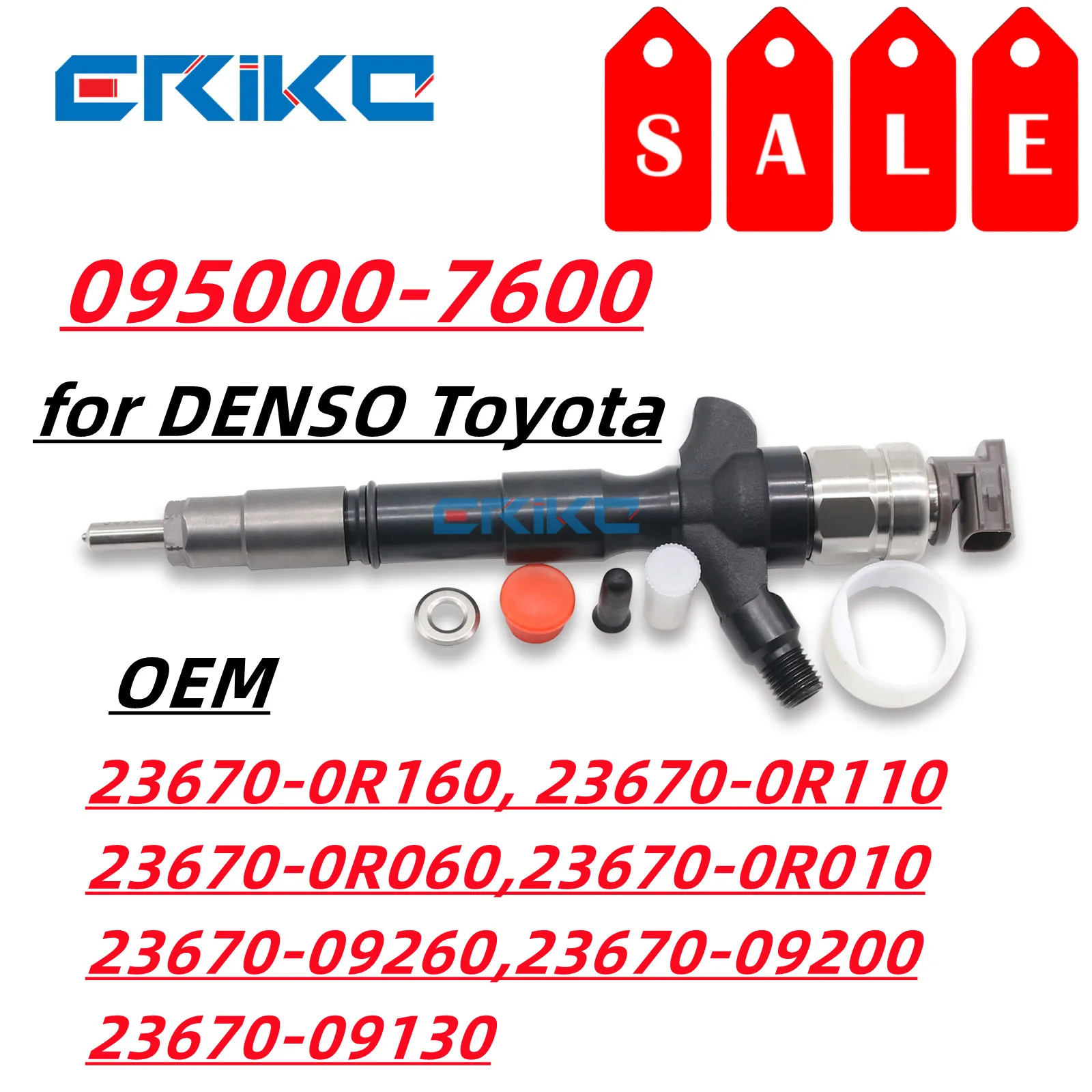 095000-7600 095000-7601 дизельный инжектор в сборе 095000-7602 для DENSO Toyota Avensis 23670-09200 23670-09130
