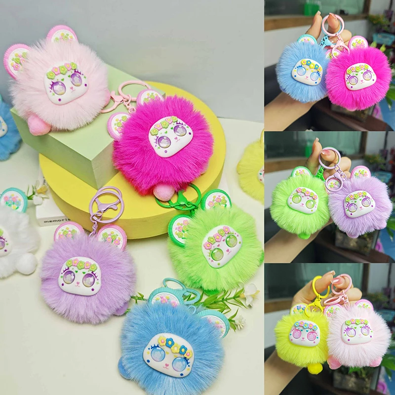 Милая плюшевая кукла игрушка кулон брелок с мультяшным котом кавайный
