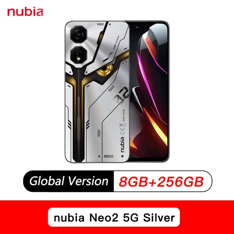 Смартфон глобальная версия Nubia Neo 2, 6000 мАч, долговечная батарея 6,72 FHD + отверстие 120 Гц, 50 м